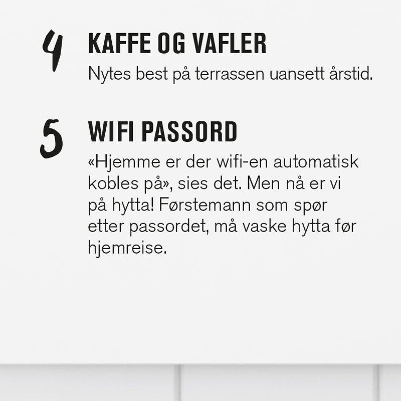 PAKKEPRIS Fjellvett og Hyttereglene