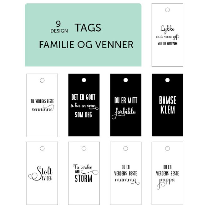 Hovedbilde 9 design - Familie og venner