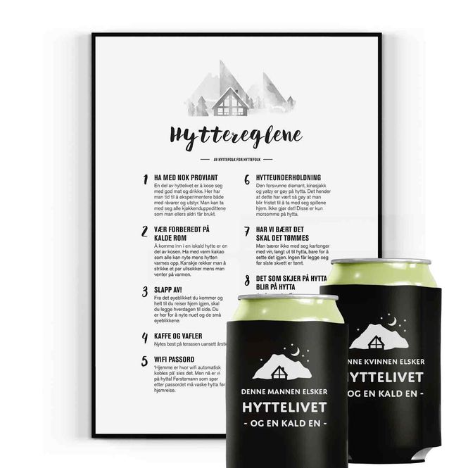 Hovedbilde PAKKEPRIS Hyttereglene og 2 bokskjølere