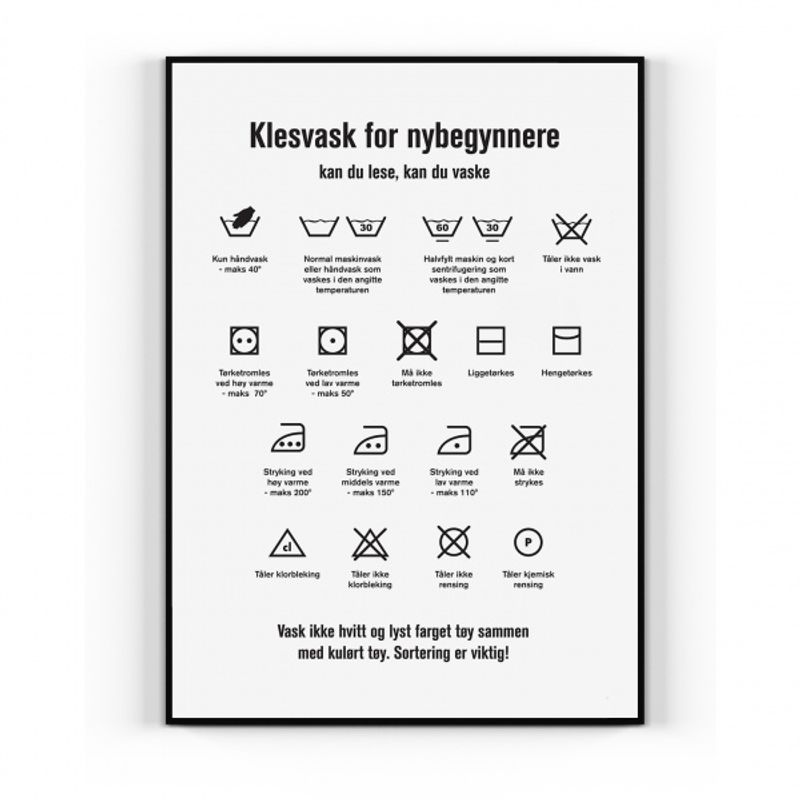 Klesvask for nybegynnere Hvit