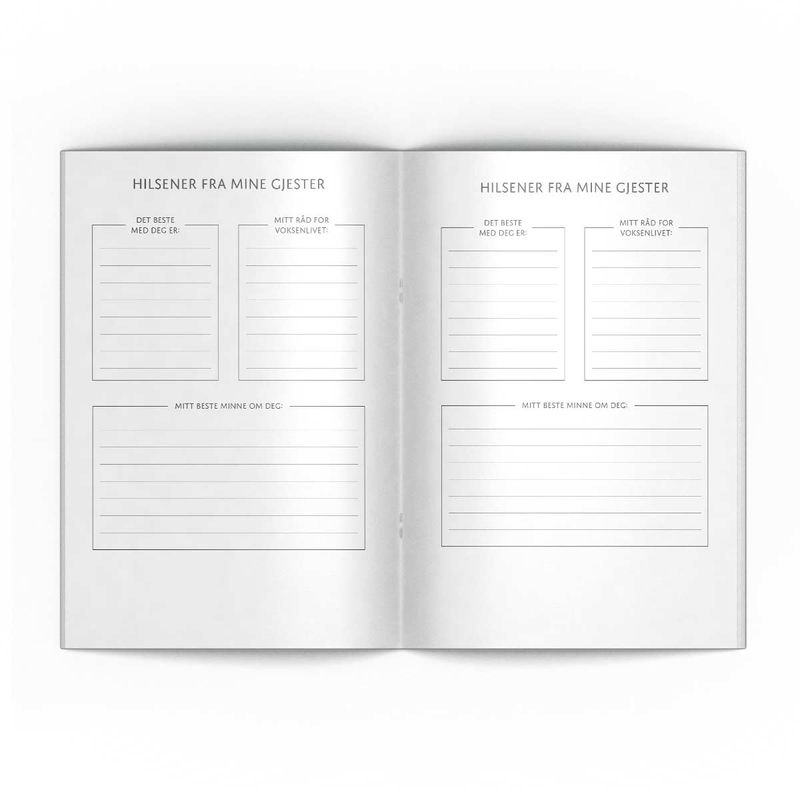 Gjestebok - Min konfirmasjon (Lilla roser)