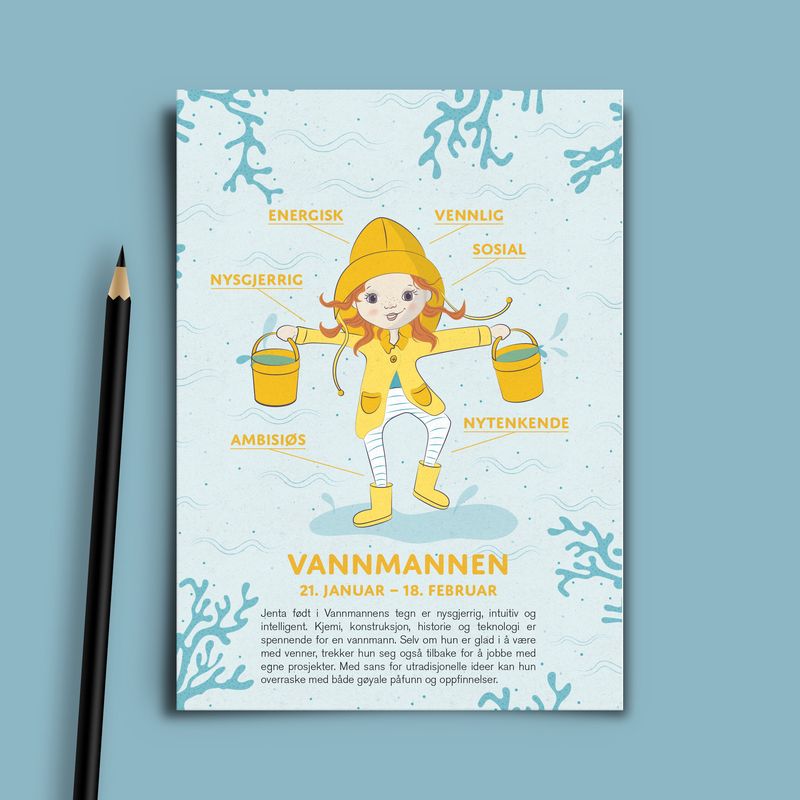 Bursdagskort Vannmannen Pike