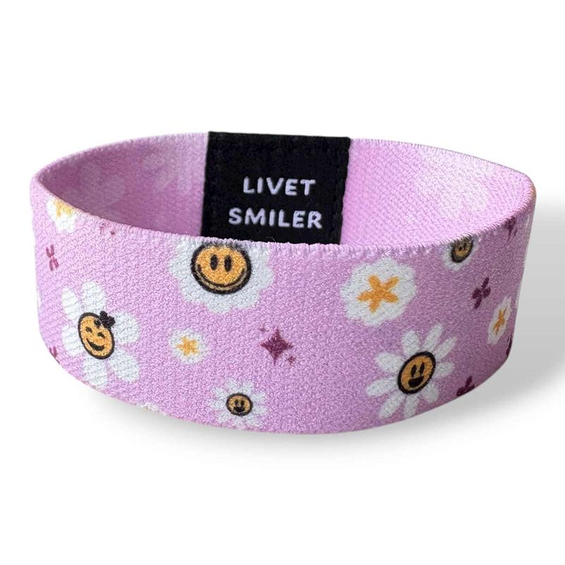 Livet smiler - elastisk armbånd