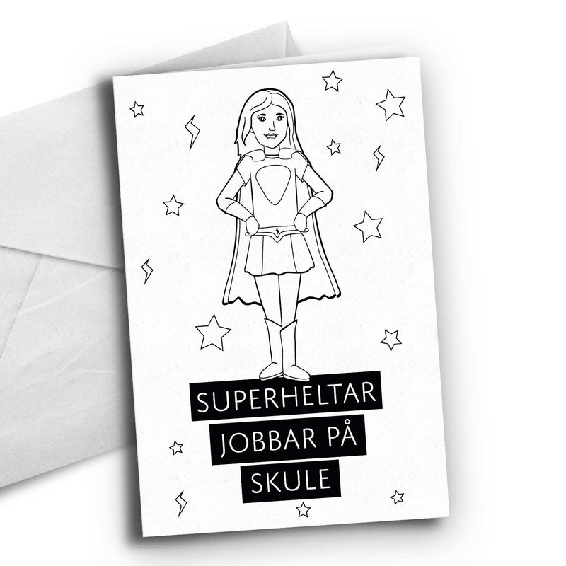 Nynorsk: Superheltar Skole dame