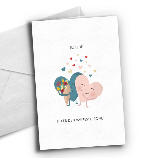 Hovedbilde Elskede (rosa og blå hjerte)