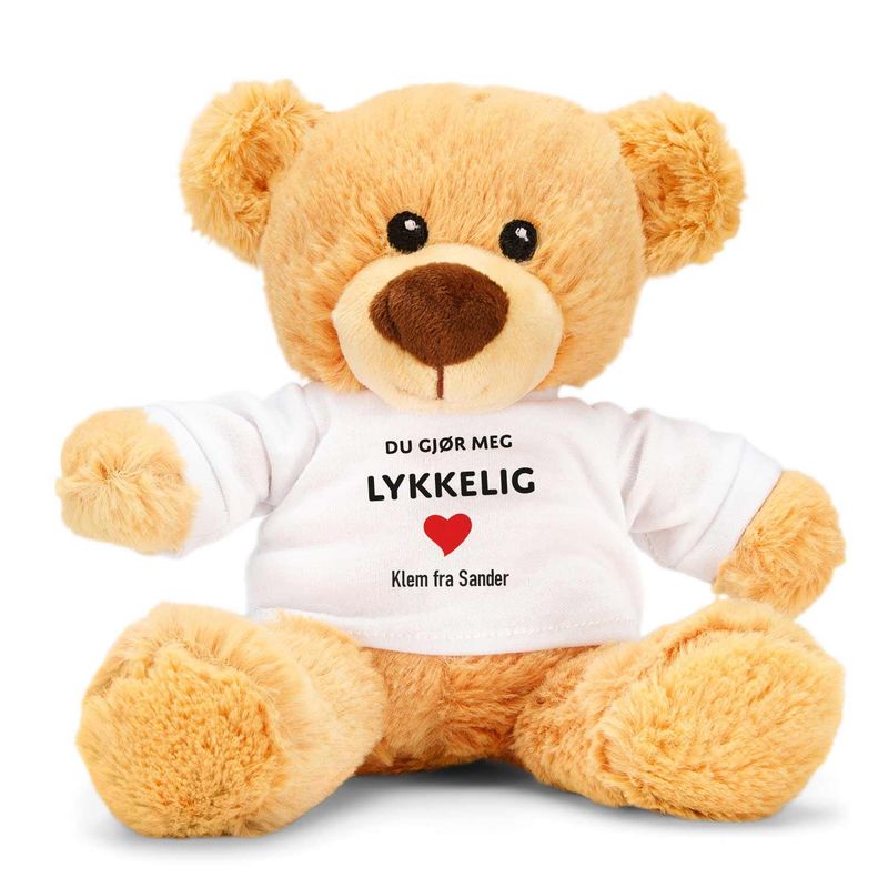 Personlig bamse - Du gjør meg lykkelig