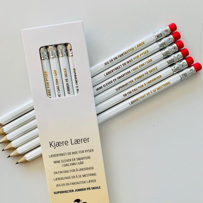 Læreryrket beskrivelse - Blyanter med tekst