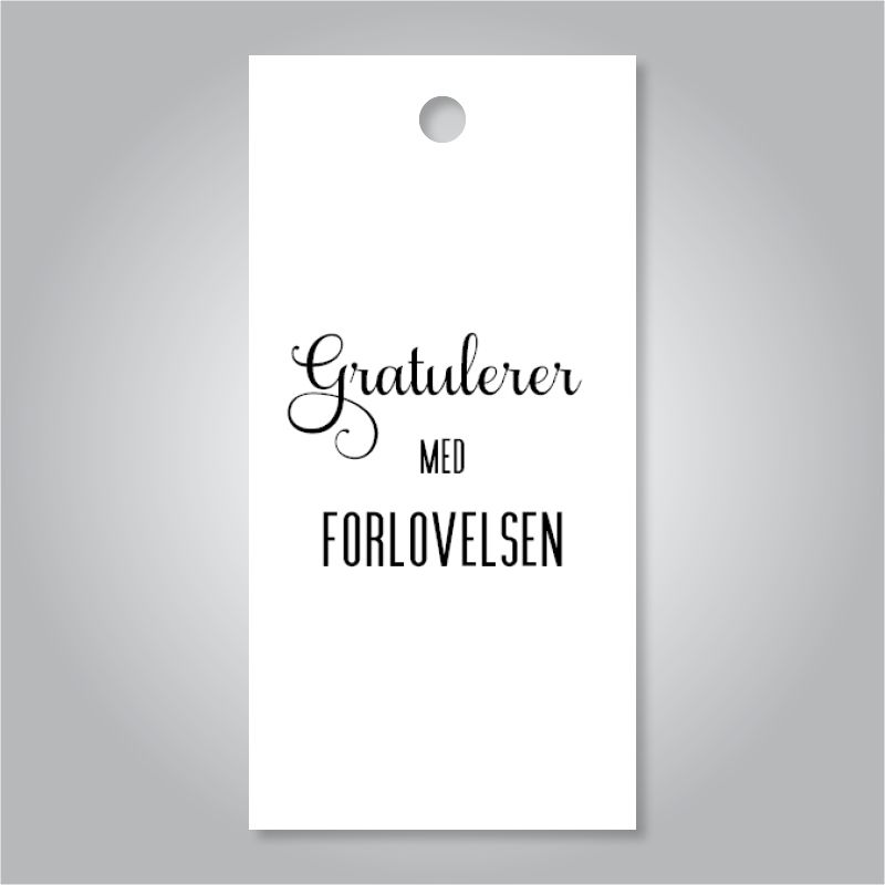 Gratulerer med forlovelsen