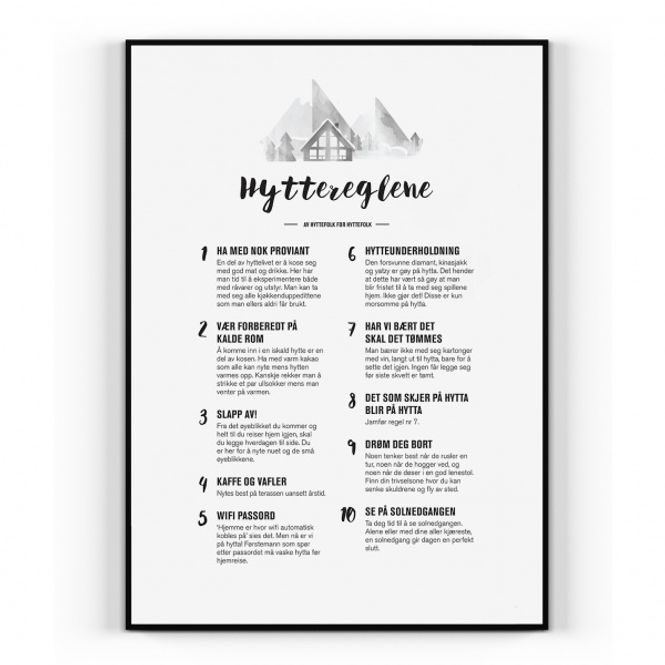 Hovedbilde Hyttereglene