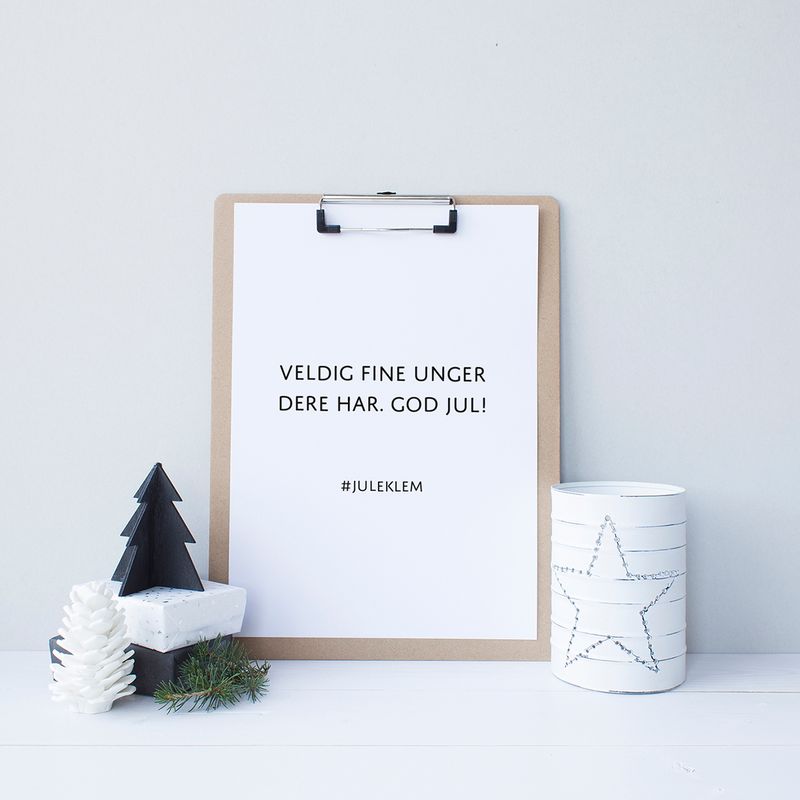 Julekort: Fine unger