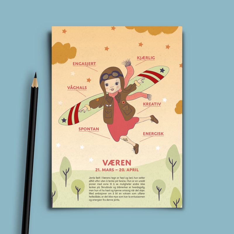 Bursdagskort Væren Pike