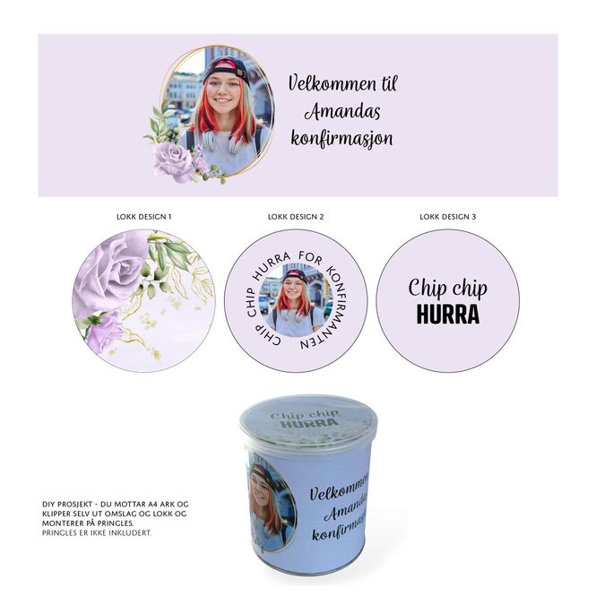 Hovedbilde Pringles omslag lilla roser