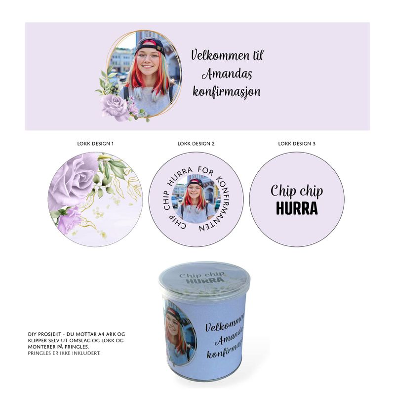 Pringles omslag lilla roser