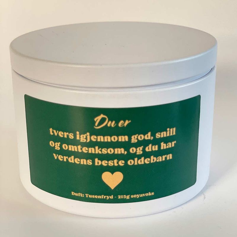 Duftlys - Verdens beste oldebarn