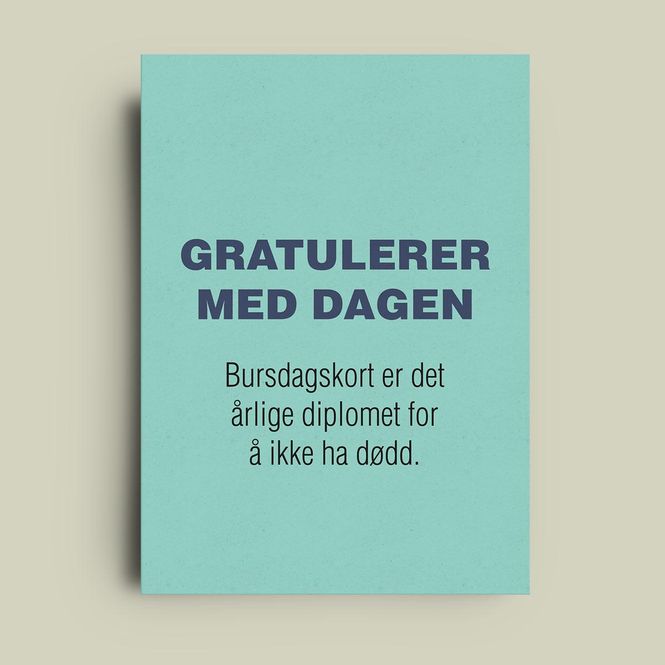 Hovedbilde Årlig diplom- enkelt kort
