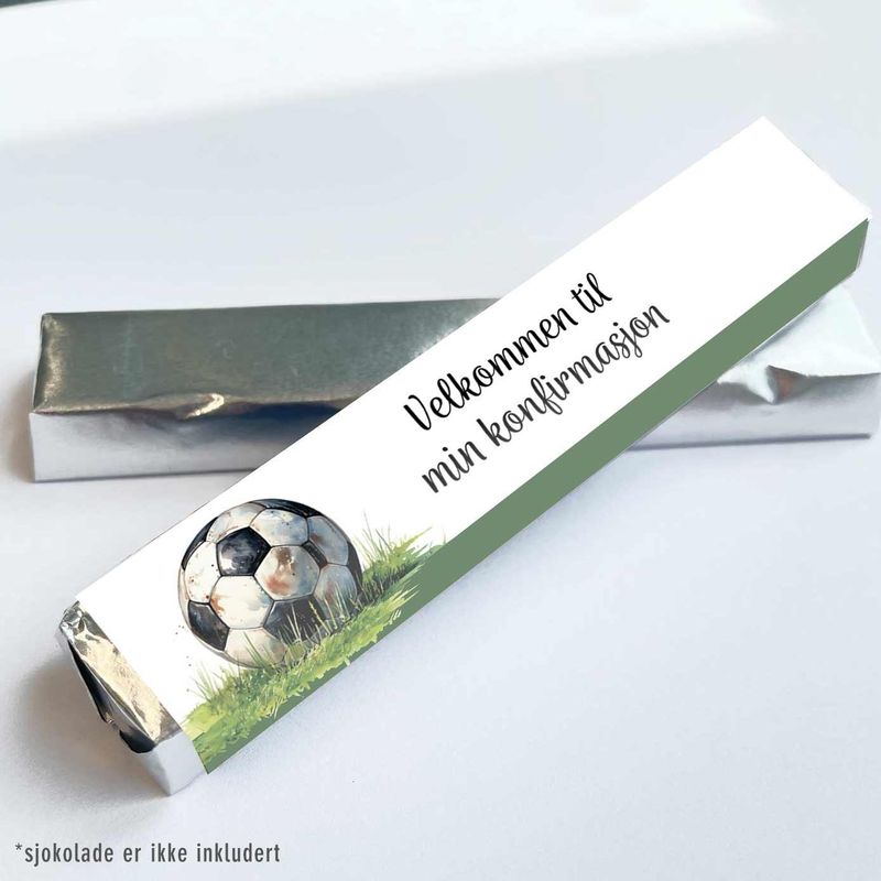 Kinder omslag: Konfirmasjon Fotball (grønn)
