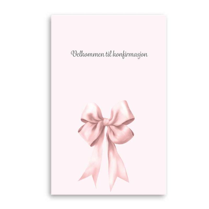 Stor Bow- Enkle Bordkort 20stk