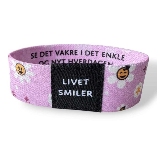 Hovedbilde Livet smiler - elastisk armbånd