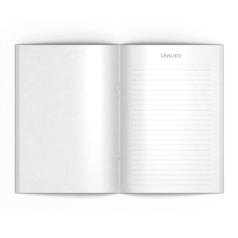 Gjestebok NYNORSK- Svart marmor med hilsensider