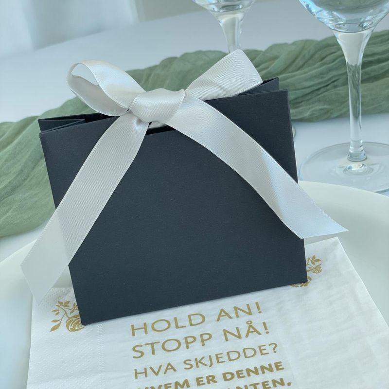 10pk - Gavebag Svart