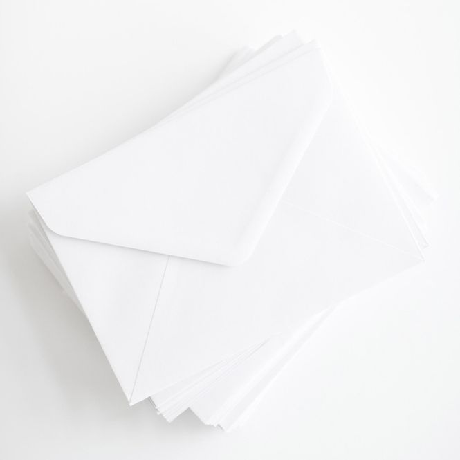 Hovedbilde 10 pk hvite konvolutter